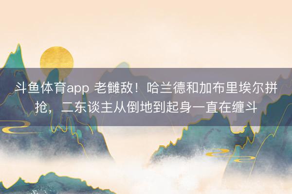 斗鱼体育app 老雠敌！哈兰德和加布里埃尔拼抢，二东谈主从倒地到起身一直在缠斗
